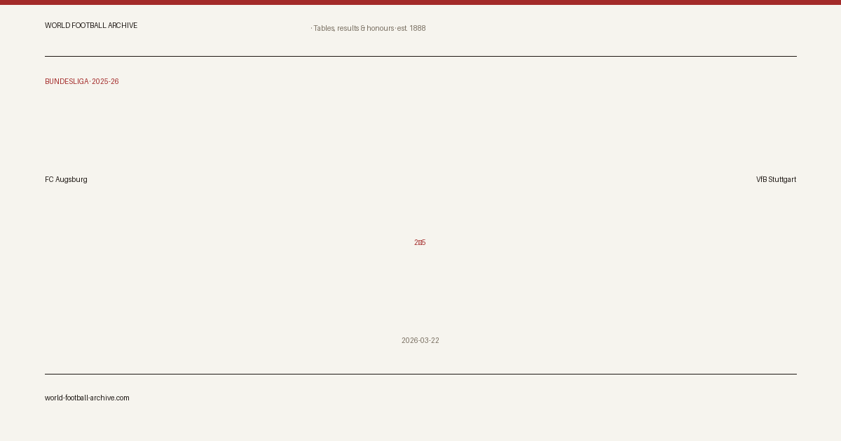 FC Augsburg 2–5 VfB Stuttgart · share card
